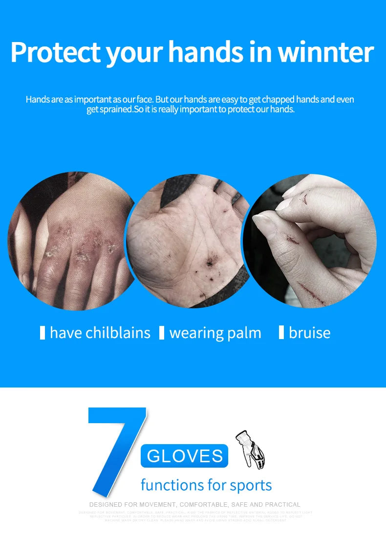 INBIKE Winter Cycling Gloves for Men Women Warm Fleece Biking Glove for Riding Bicycle Gloves Waterproof Touchscreen Accessories