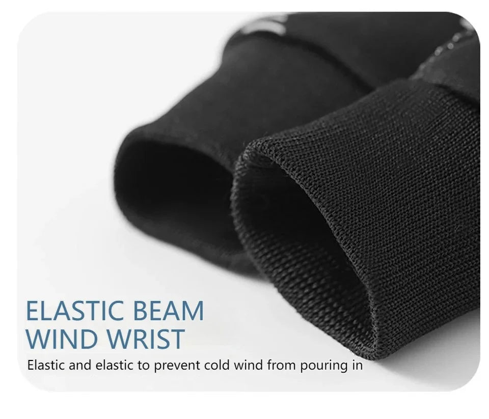 Children's Velvet Warm Gloves Outdoor Skiing Sports Non Slip Full Finger Gloves Inner Velvet Skin Friendly Elastic Wrist Gloves