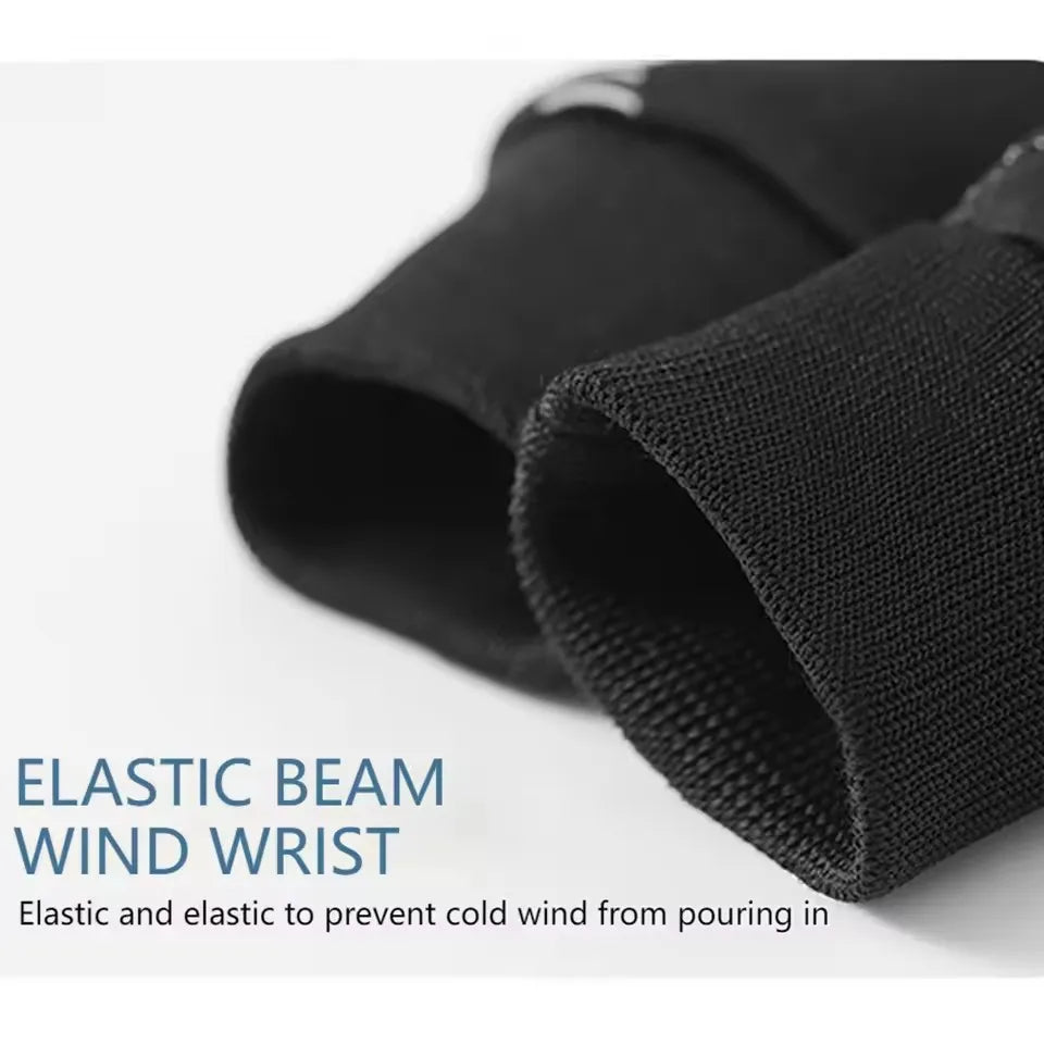 Children's Velvet Warm Gloves Outdoor Skiing Sports Non Slip Full Finger Gloves Inner Velvet Skin Friendly Elastic Wrist Gloves