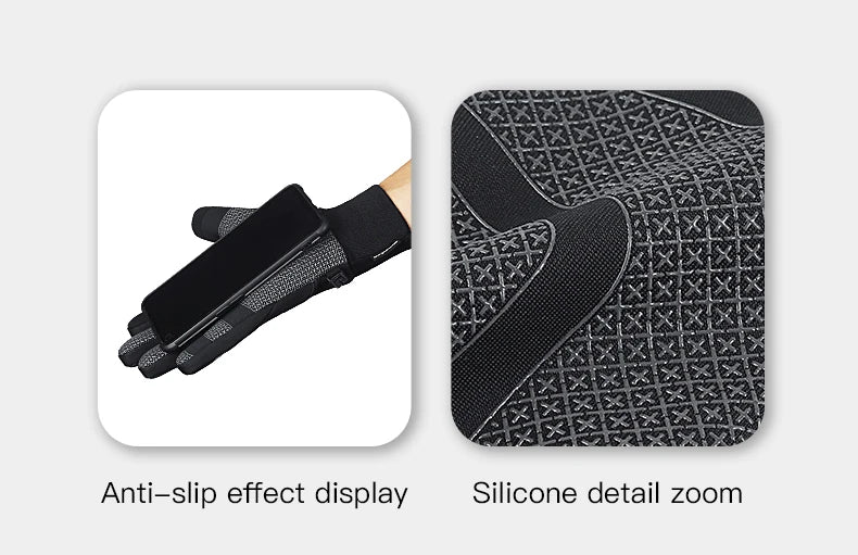 Autumn Winter Cycling Gloves Shockproof Anti-slip Windproof Warm Touchscreen Outdoor Hiking Skiing Riding Motorbike Gloves Men