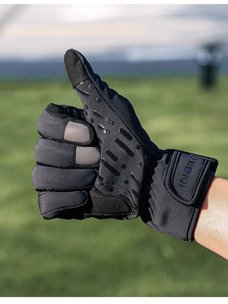 INBIKE Winter Cycling Gloves for Men Women Warm Fleece Biking Glove for Riding Bicycle Gloves Waterproof Touchscreen Accessories
