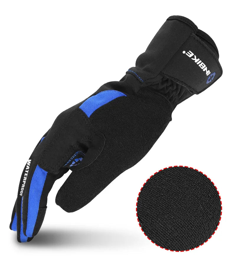 INBIKE Winter Cycling Gloves for Men Women Warm Fleece Biking Glove for Riding Bicycle Gloves Waterproof Touchscreen Accessories